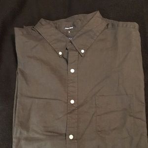 Chaps XXL LINEN blend black long sleeve shirt